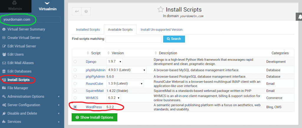 How to Install WordPress on a Virtualmin Server (Step-by-Step Guide)